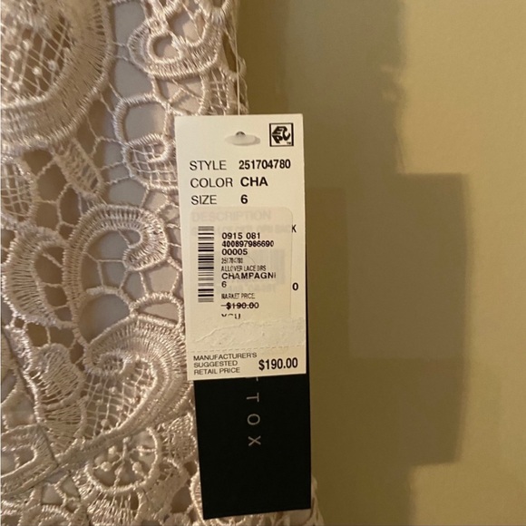 Aiden Mattox Lace Mini Dresx US 6 - Picture 3 of 6